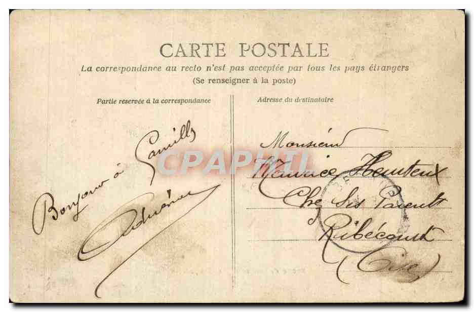CPA Militaria Scene de caserne Les patates — Rückseite