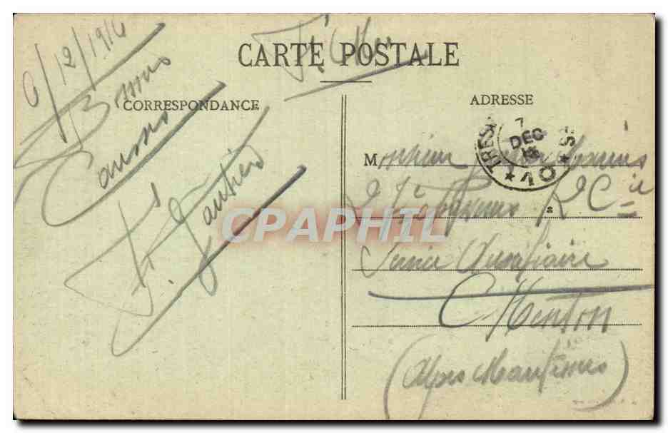 CPA Militaria Camp de Mailly L arsenal — Rückseite