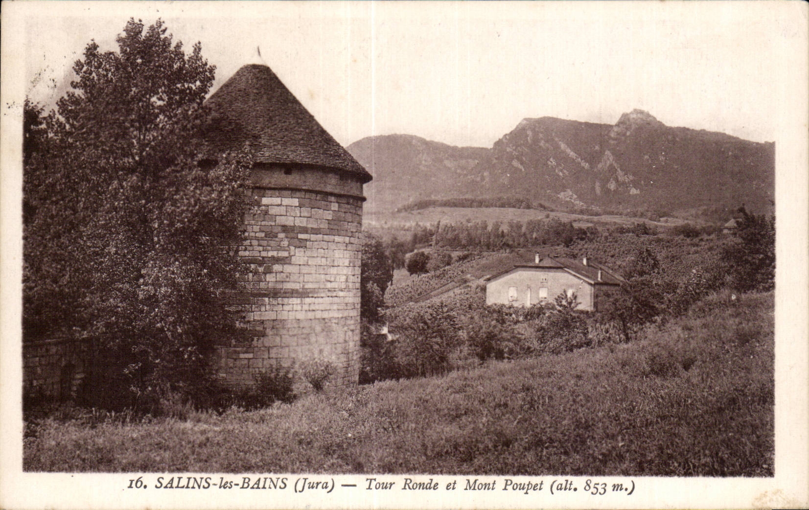 Salins-les-Bains (Jura) — Tour Ronde et Mont Poupét (alt. 853 m.)