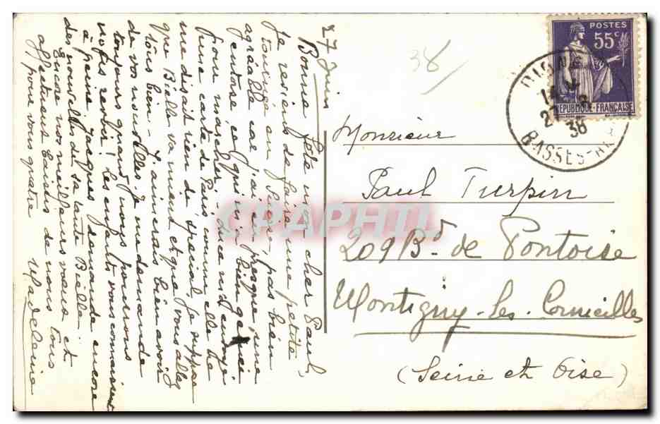 Grenoble. La Place Grenette — Maïf, Verlag n°26 — Rückseite