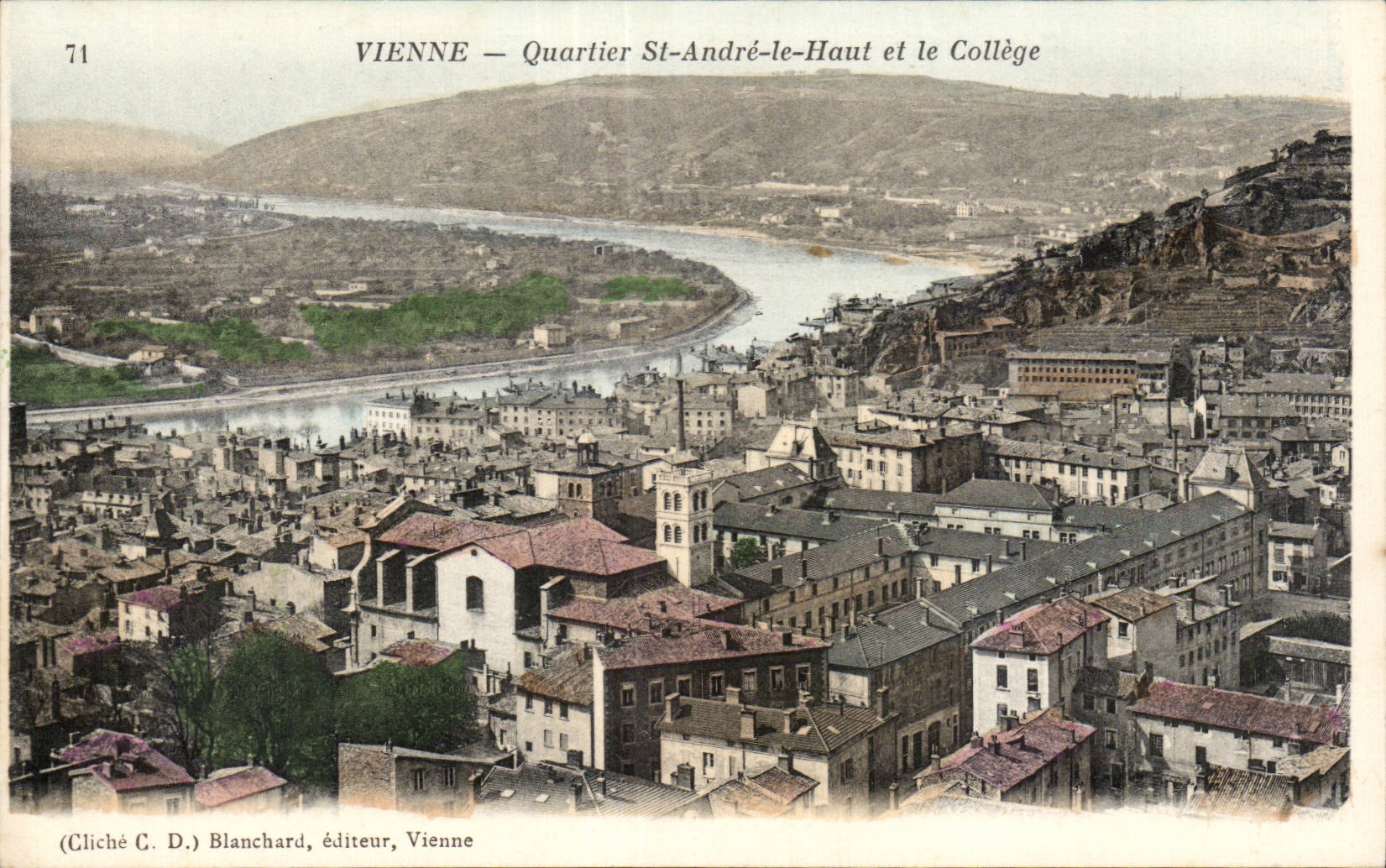 Vienne - Quartier St Andre le Haut et le College - CPA 