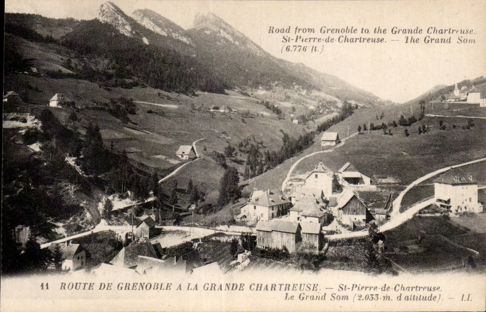 Route de Grenoble a la Grande Chartreuse - CPA 