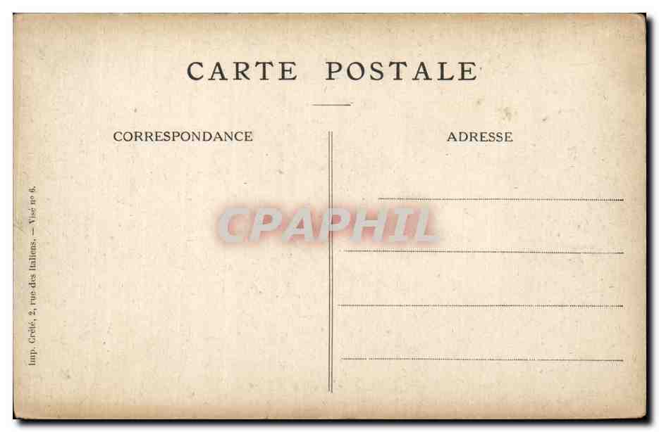 CPA Militaria Cour d honneur des Invalides Mitrailleuses allemandes — Rückseite