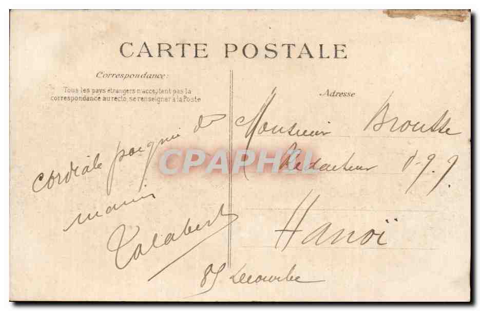 CPA Militaria Funerailles nationales de M Berteaux Ministre de la la guerre — Rückseite