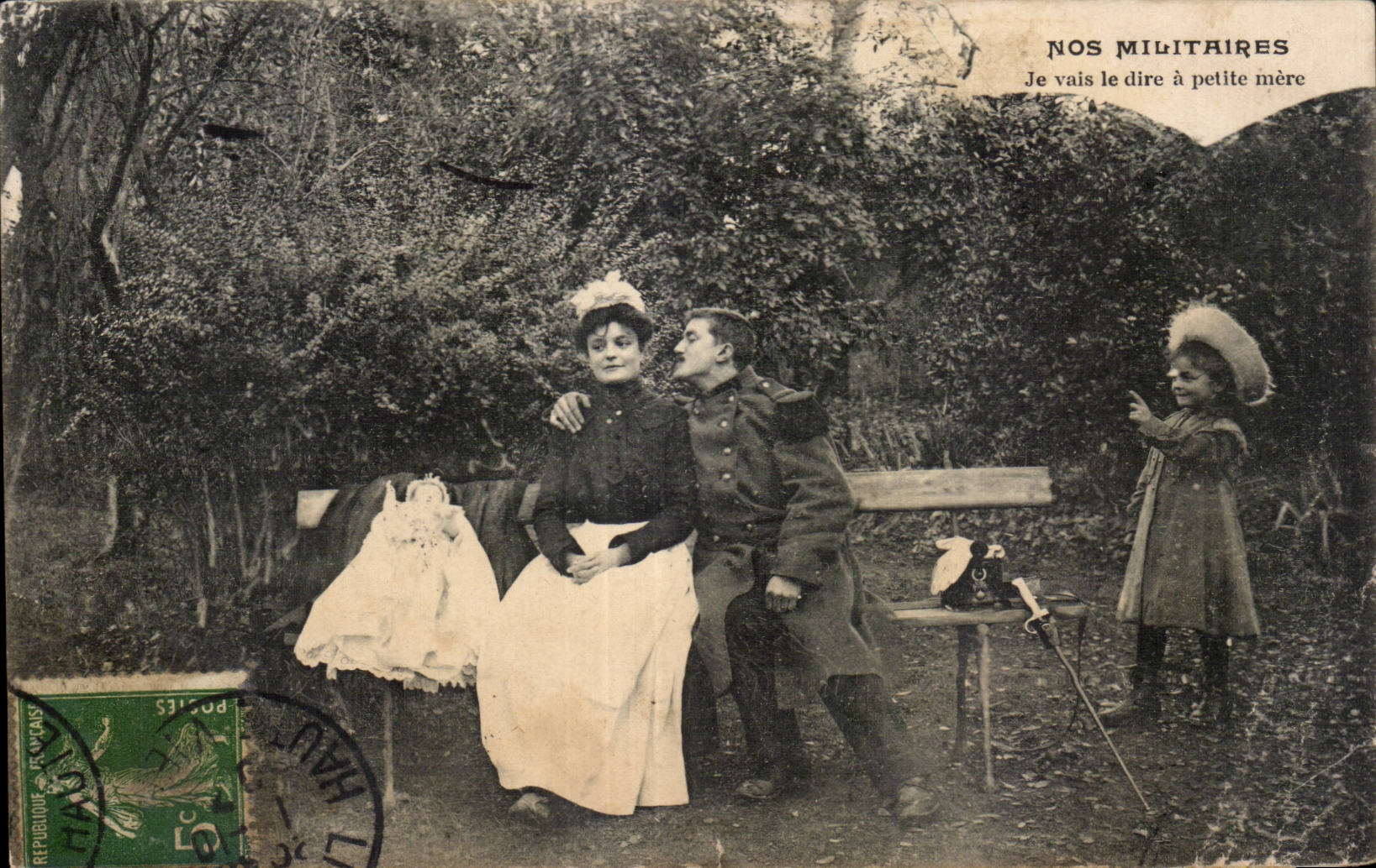 CPA Militaria Nos militaires Je vais le dire a ma mere