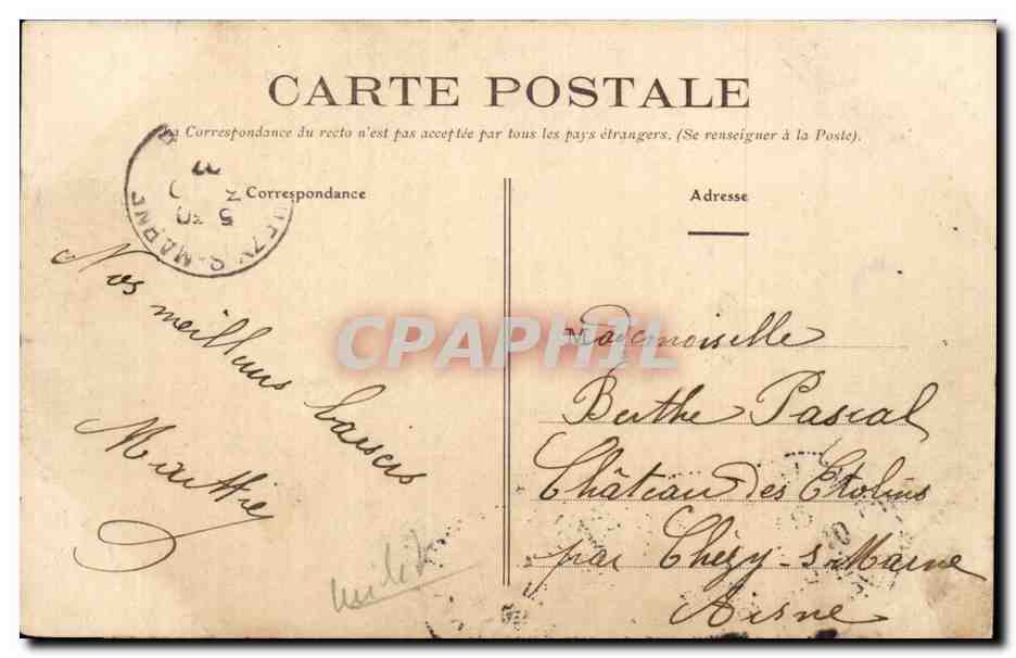 CPA Militaria Nos militaires Je vais le dire a ma mere — Rückseite