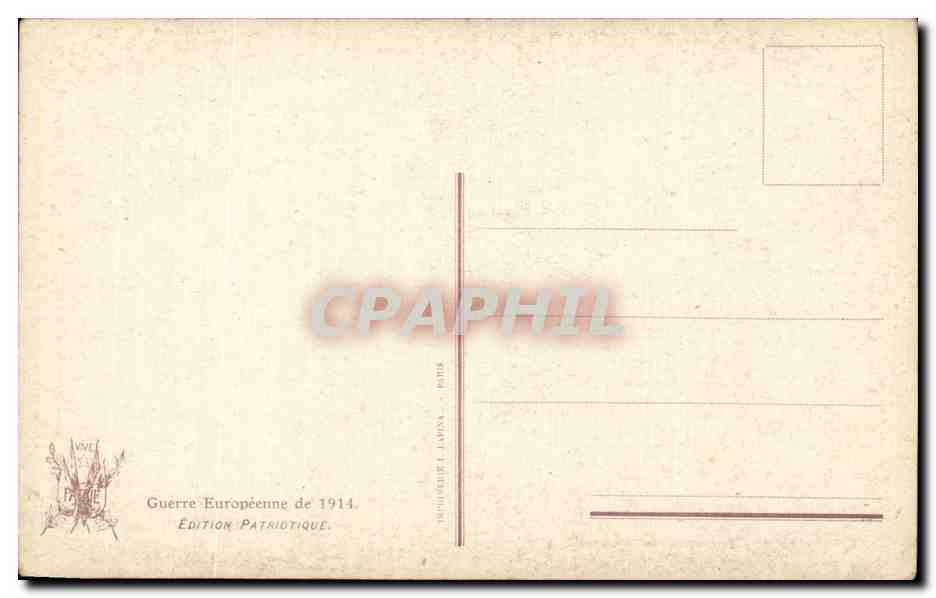 CPA Militaria Une promotion sur le front  — Rückseite