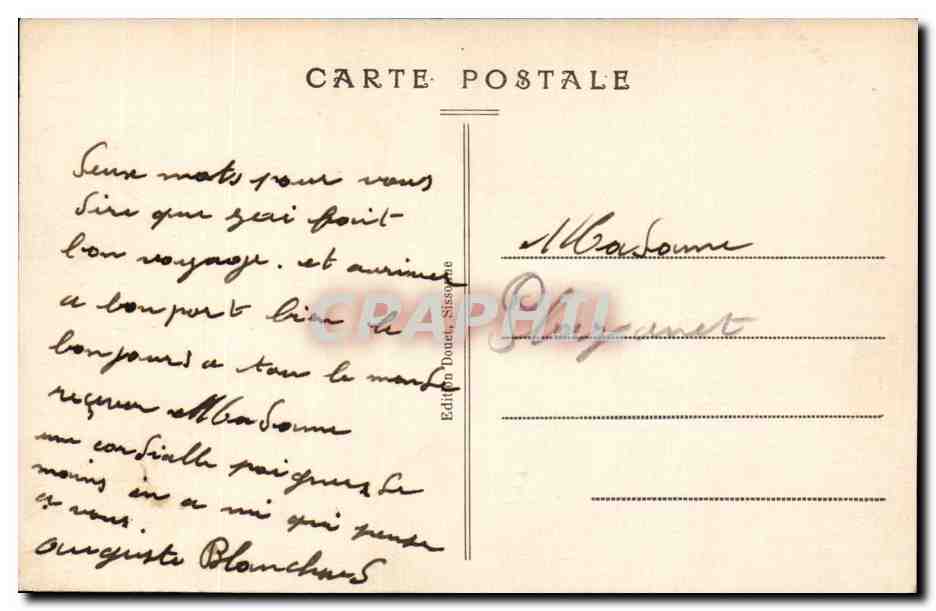 Camp de Sissonne — Verteidigung des Lagers — Edition Douet, Sissonne, n°73 — Rückseite