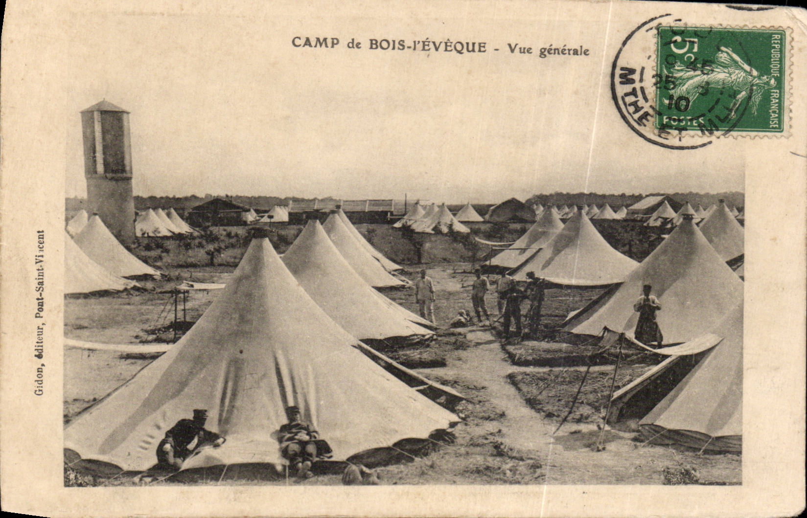 CPA Militaria Camp de Bois L eveque Vue generale