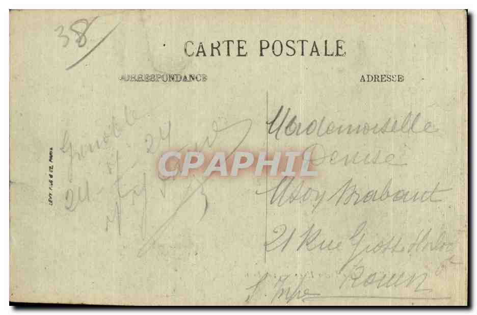 Grenoble — Place Victor-Hugo — Les Forts — Rückseite