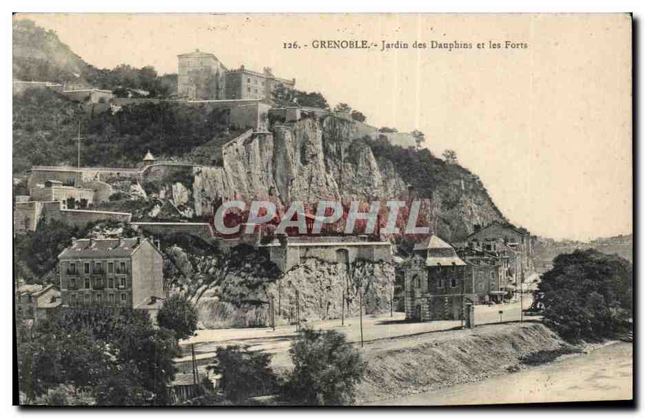 Grenoble — Jardin des Dauphins und die Forts — P. Gaude, phot. édit. Grenoble, n° 126