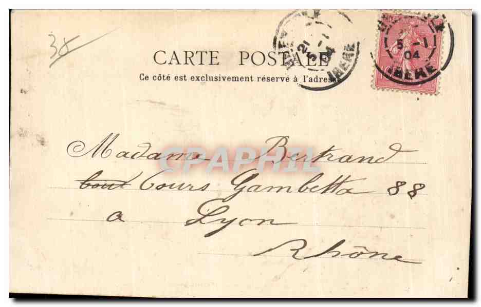 Grenoble - Vue Generale - CPA  — Rückseite