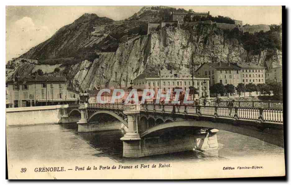 Dauphine - Grenoble - Pont de la Porte de France - CPA 