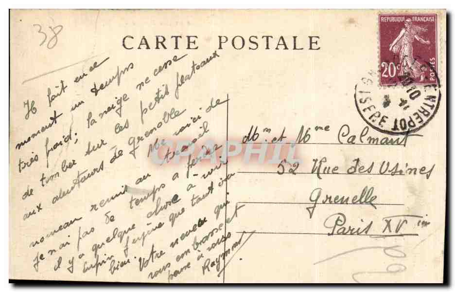 GRENOBLE — The Cours St-André and the Ports — E.R. — Back
