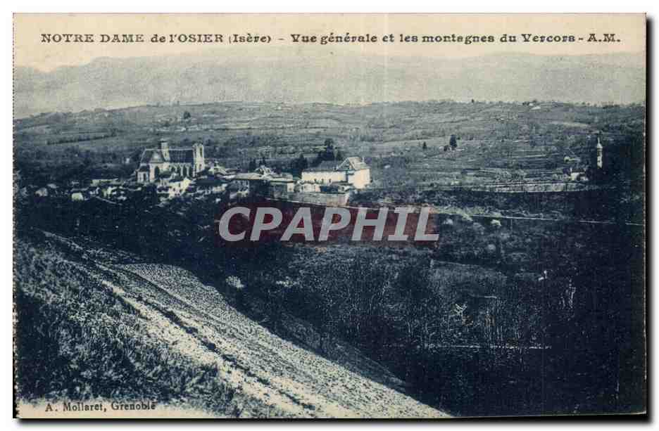 Notre Dame de l'Osière (Isère) — Vue générale et les montagnes du Vercors — A. Mollaret, Grenoble
