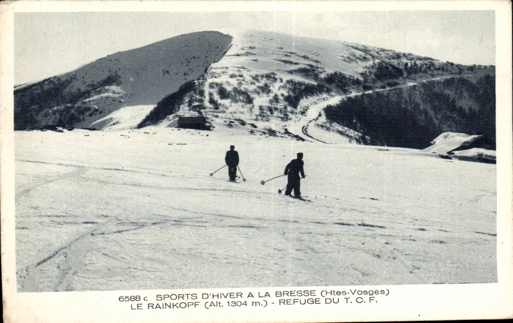 Winter-Sport in La Bresse (Höhe Vosges) — Schutzhaus des T.C.F. — Nr. 6588 c