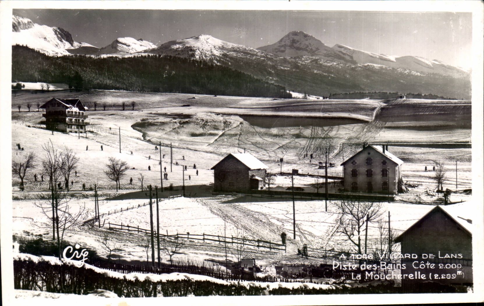 Villard de Lans - Piste des Bains - La Moucherelle - CPSM 