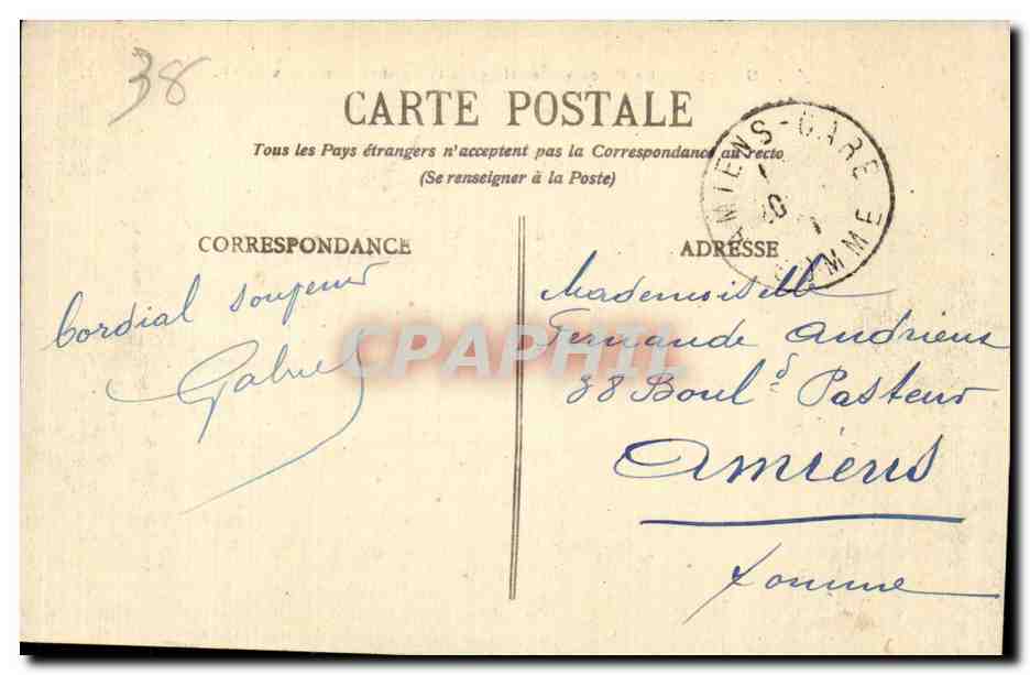 Grenoble - La Place Victor Hugo - Chaine des Alpes - CPA  — Back