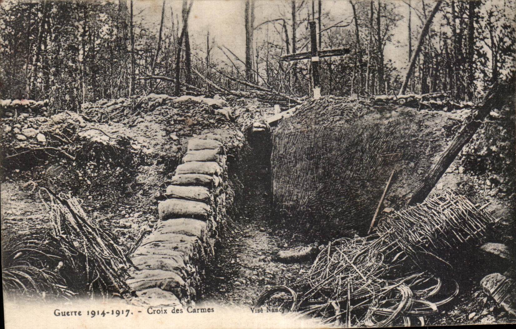 CPA Militaria Guerre de 1914 Croix des carmes