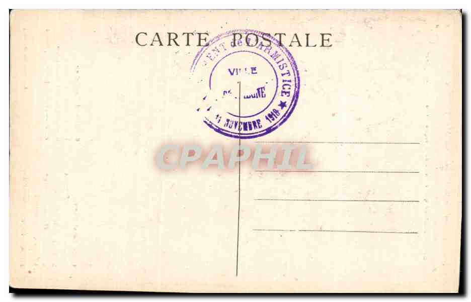 Unterschrift des Waffenstillstands — 11. November 1918 — Édition & Huttin — Gilché Puppler — Rückseite