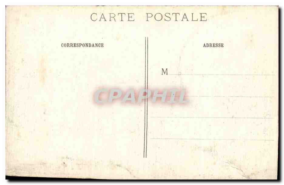 CPA Militaria En Champagne Plaque commemorative du corps d armee Colonial place sur l eglise de Hans  — Rückseite