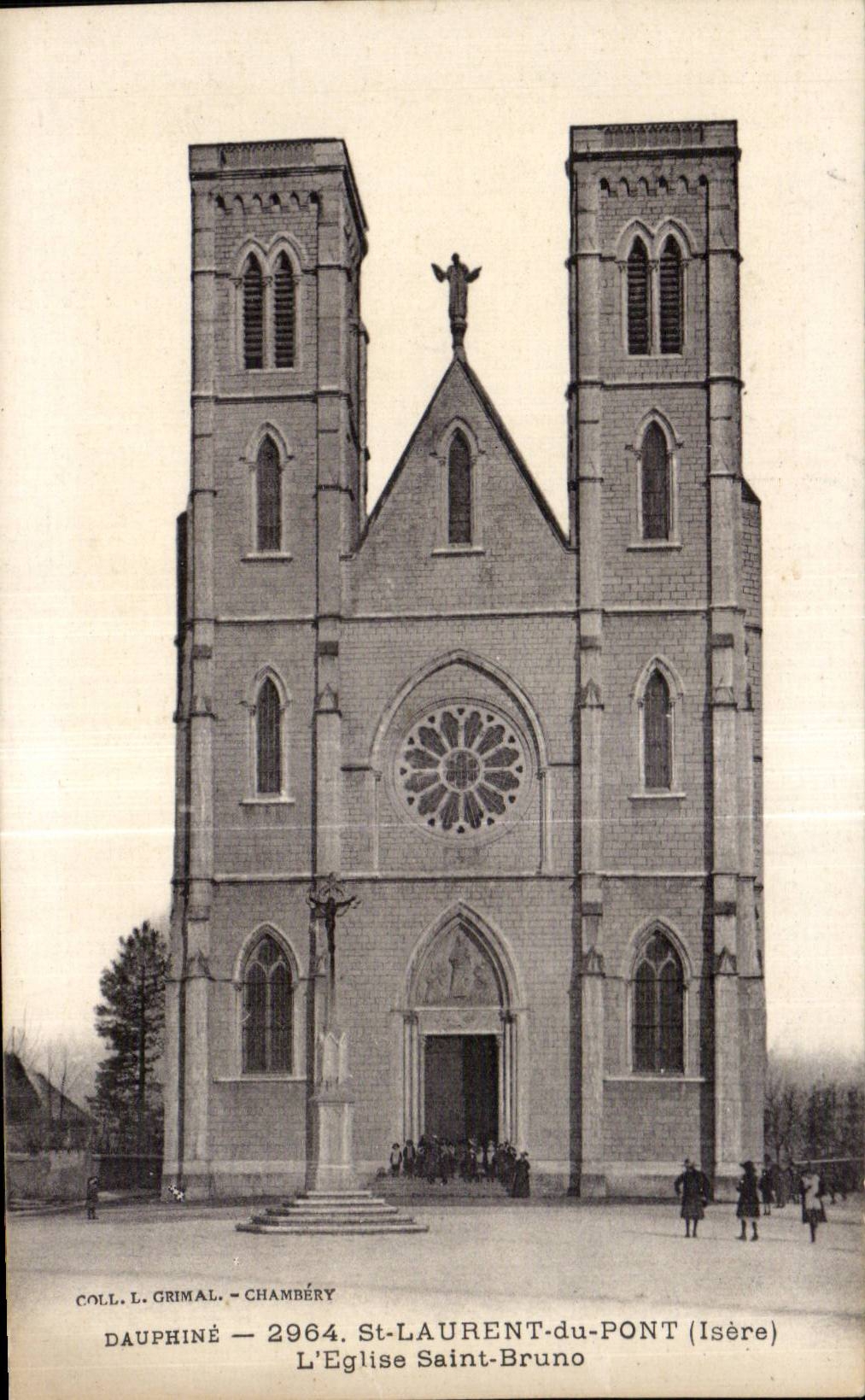 L'Église Saint-Bruno — St-Laurent-du-Pont (Isère) — Coll. L. Grimal, Chambéry, n° 2964