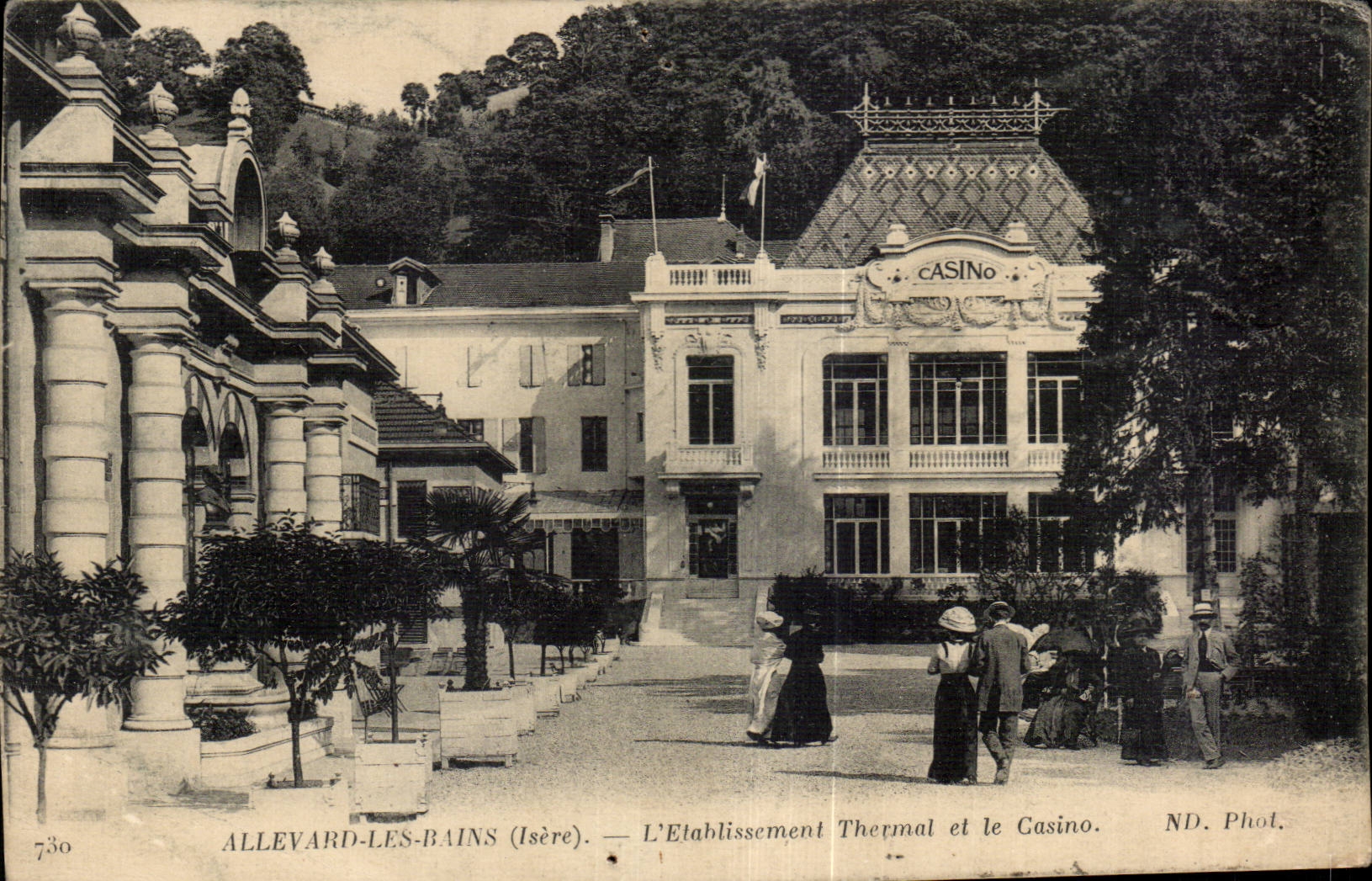 Allevard-les-Bains (Isère) — L'Établissement Thermal et le Casino. ND. Phot. n°730
