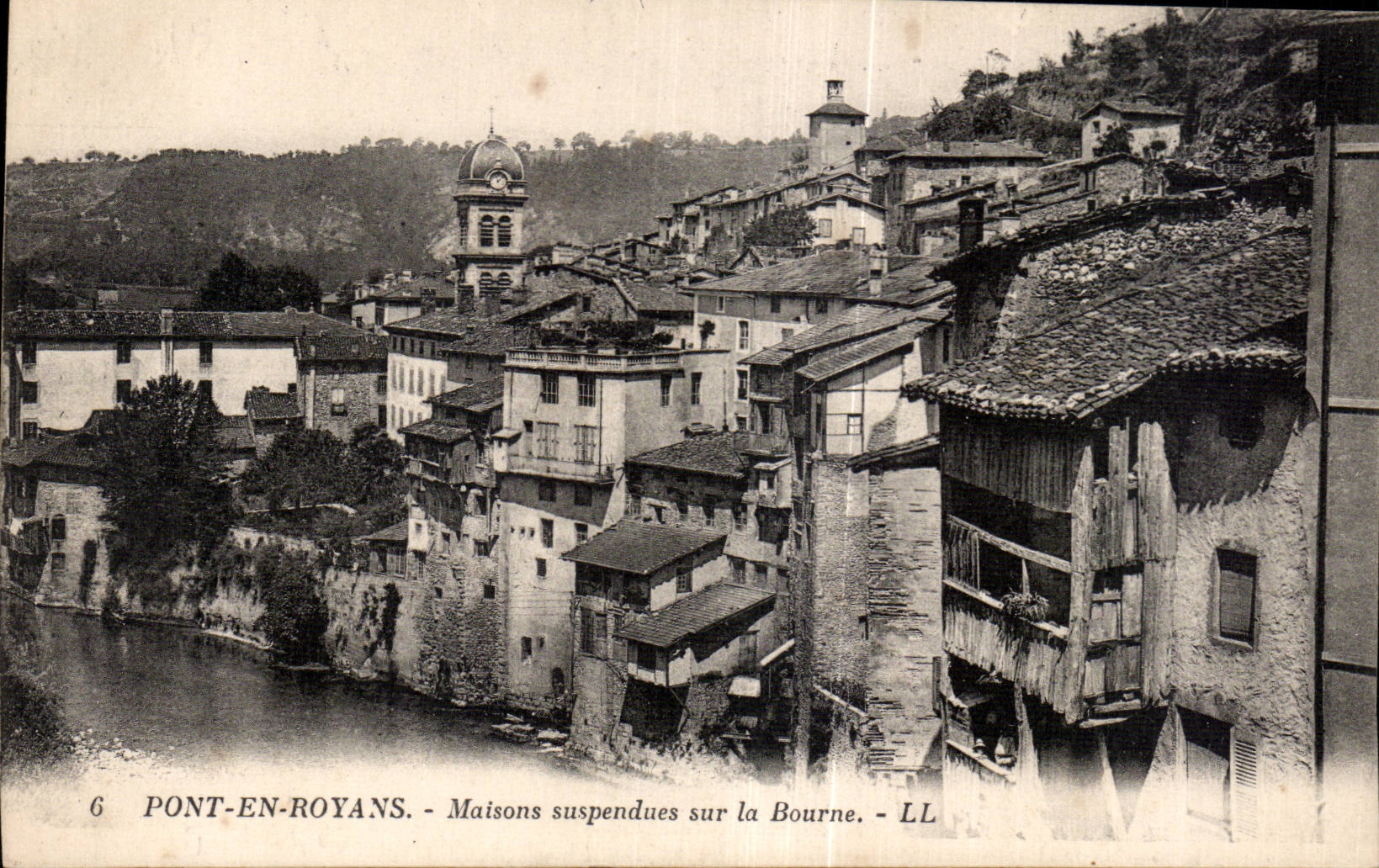 Pont en Royans - Maisons Suspendus sur al Bourne - CPA