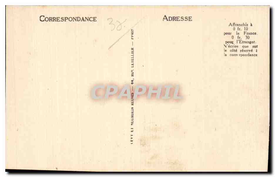 Pont en Royans - Maisons Suspendus sur al Bourne - CPA — Verso