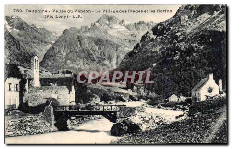 Dauphine - Vallee du Veneon - Le Village des Etages et les Eorins - CPA 