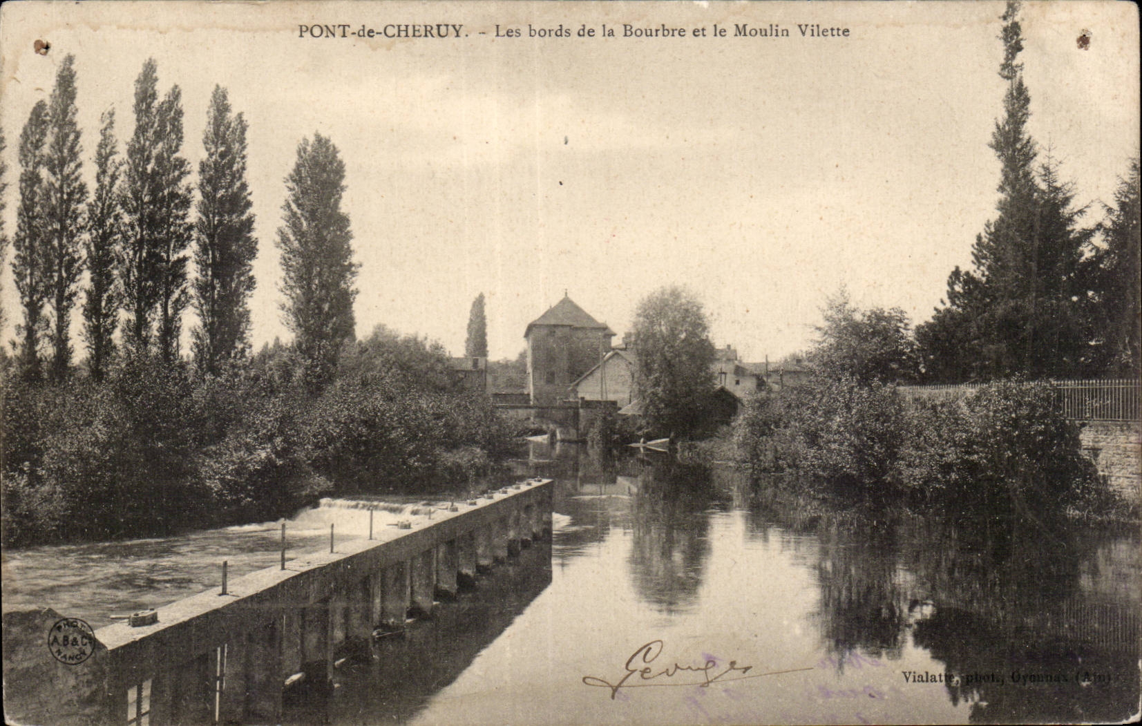 Pont de Cheruy - Les Bords de la Bourbre - Moulin Vilette - CPA 