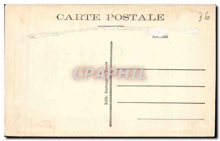 Argenton sur Creuse - Le Deversoir sur la Creuse - L Eglise St Benoit - CPA  — Rückseite