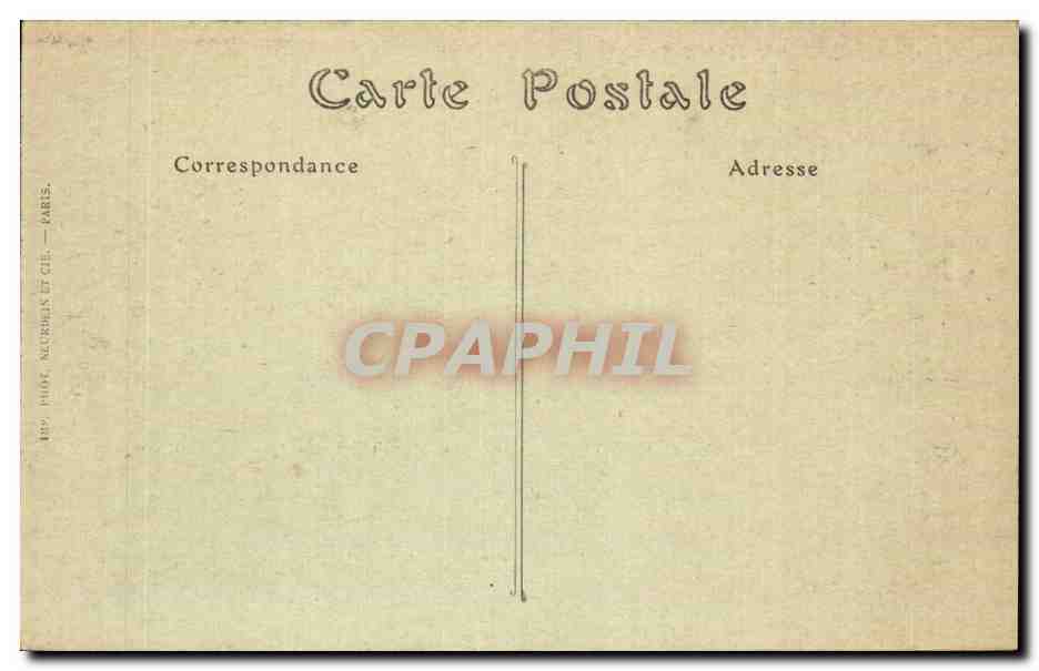 CPA Militaria Bataille de la Marne Ce qui reste du village de Chatillon apres le bombardement par les Allemands — Rückseite