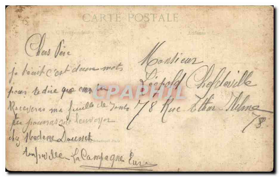 CPA Militaria Les generaux de Castelnau Joffre Pau  — Rückseite