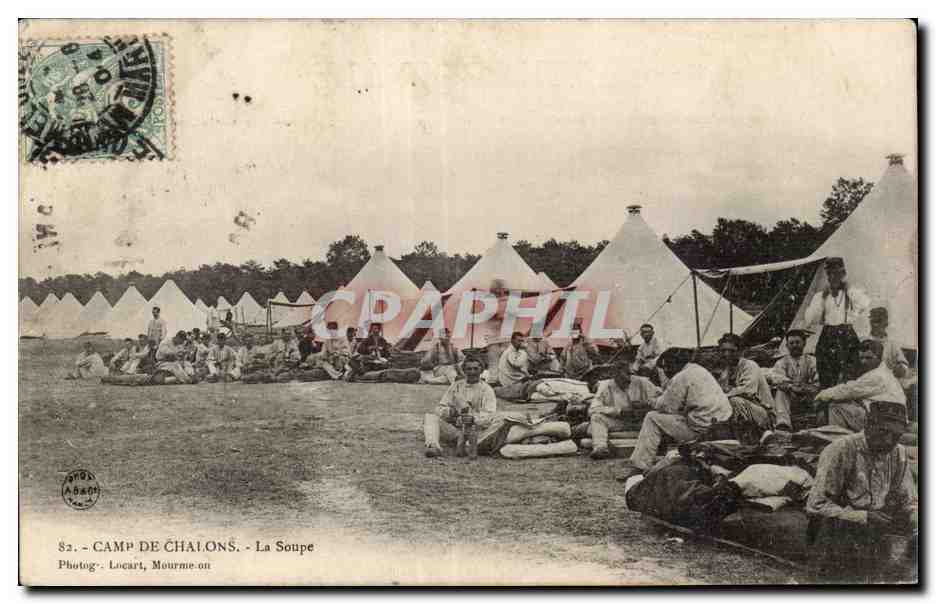 Camp von Châlons - Die Suppe — Photog. Locart, Mourme-on