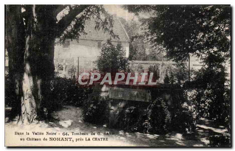 Tombeau de G. Sand — au Château de Nohant, près La Chatre — éditeur EIPM