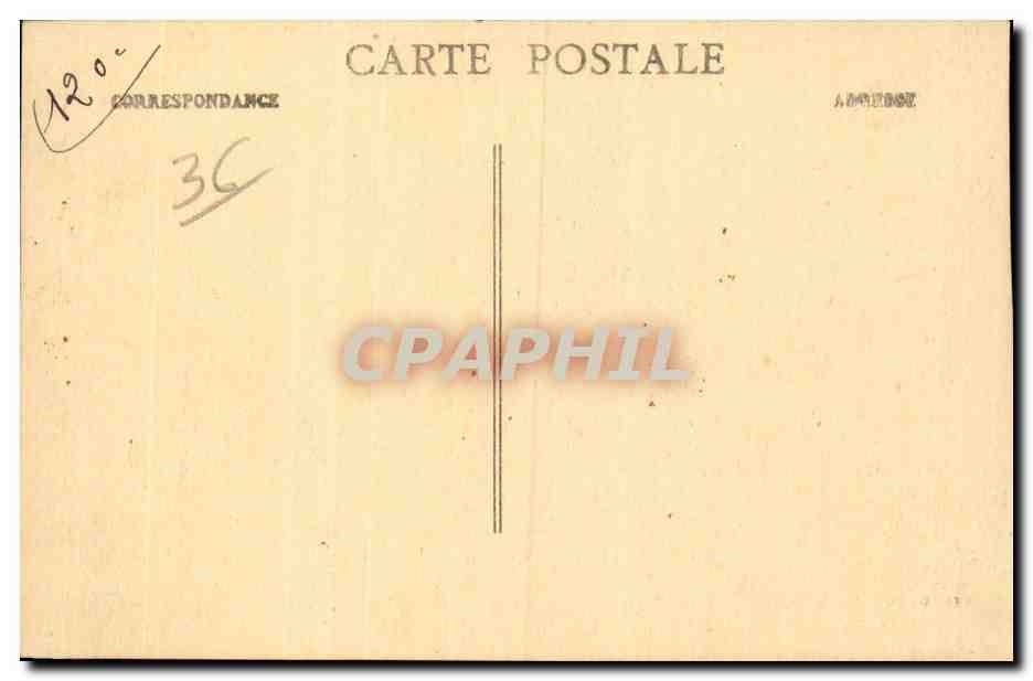 Chateauroux - Chef lieu de Departement de l Indre Chemin - CPA  — Rückseite