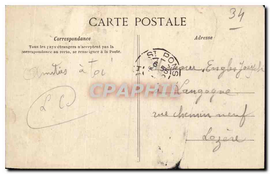 Saint Pons - Vue Generale - CPA  — Back