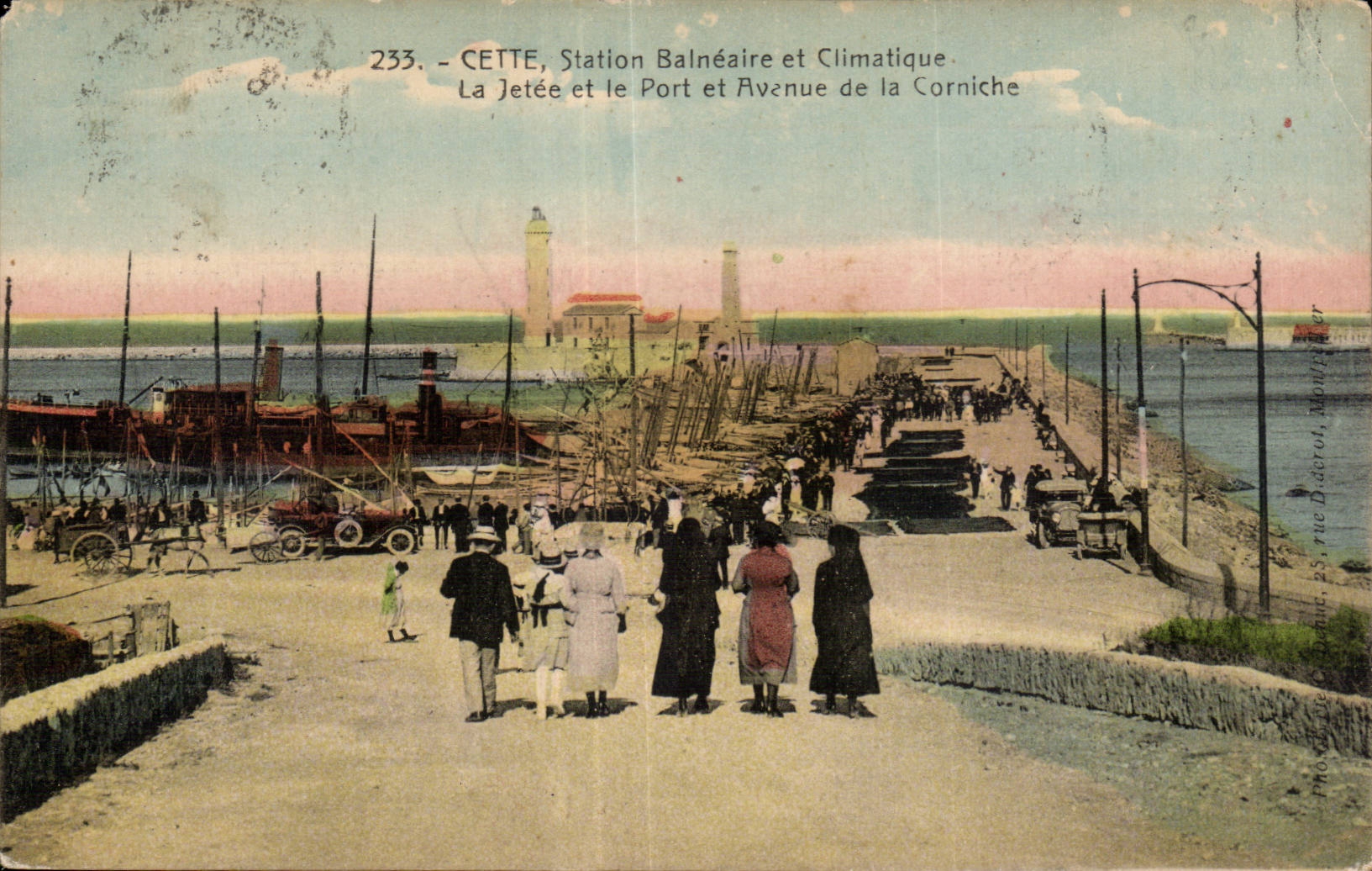 Sete - Cette - Station Balneaire et Climatique - La Jette et le Port - CPA 