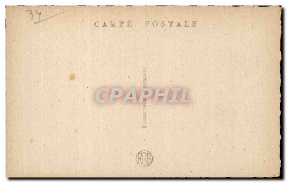 Beziers - Une Pensee - Souvenir - CPA  — Rückseite