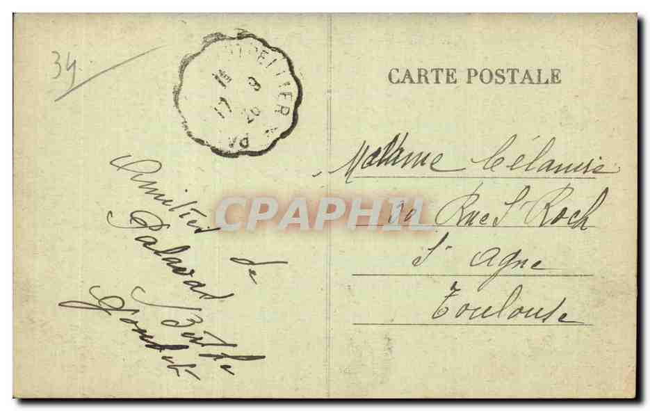 Palavas-les-Flots — Les deux Jetées — Édit. Firmin — Rückseite