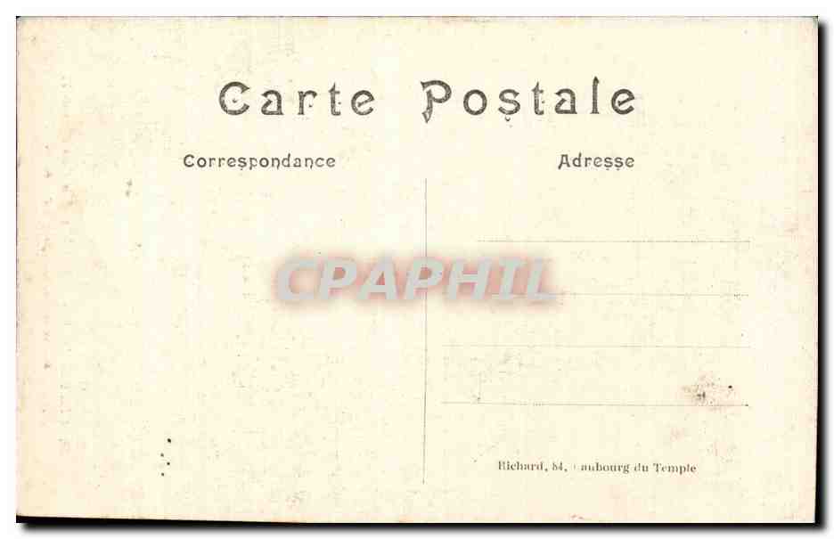 CPA Militaria Guerre de 1914 Terribles effets d un obus de 75 sur le tronc d un peuplier — Rückseite