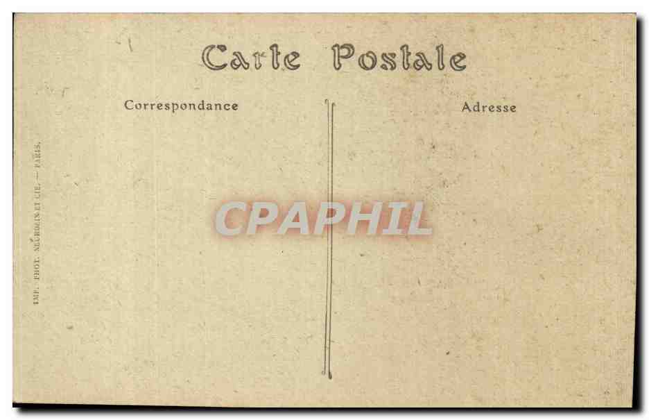 CPA Militaria Bataille de la Marne Montceau apres le bombardement par les allemands — Rückseite