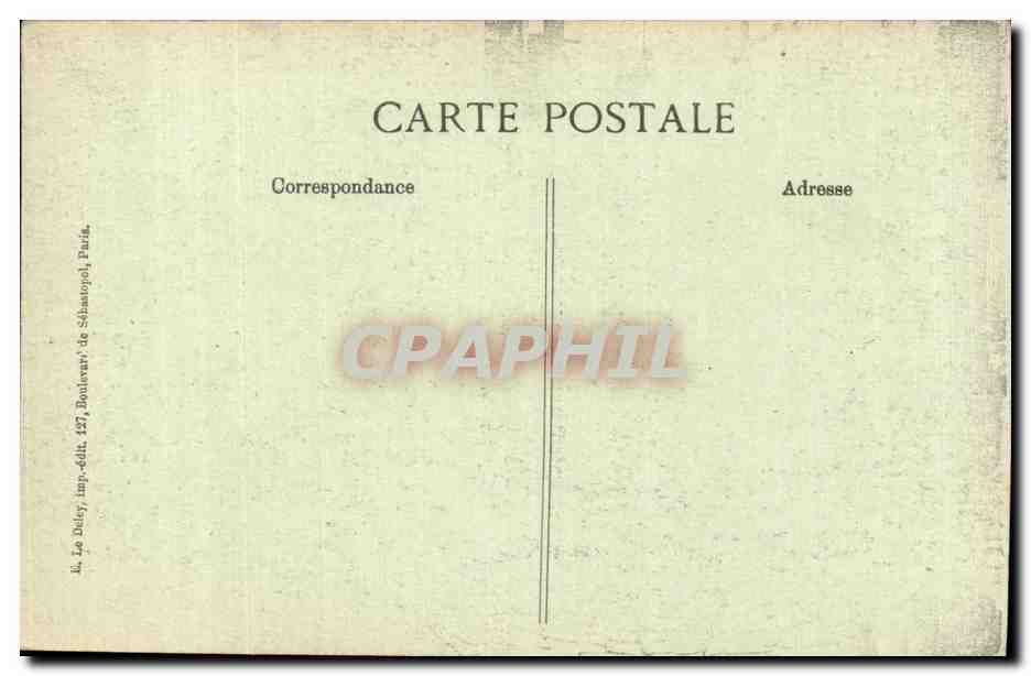 CPA Militaria Verdun bombarde Rue des Capucines — Rückseite