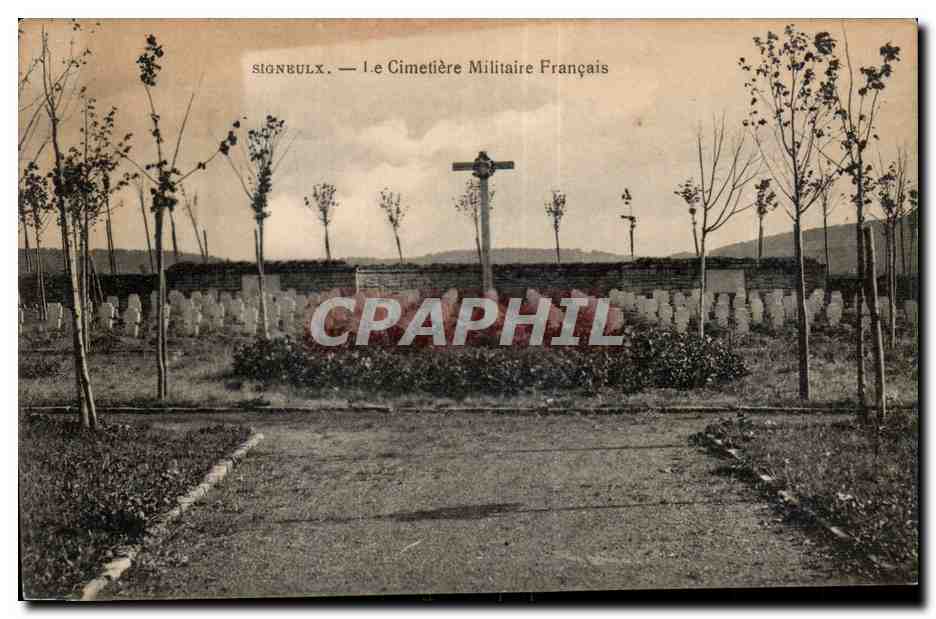 CPA Militaria Signeulx Le cimetiere militaire anglais 