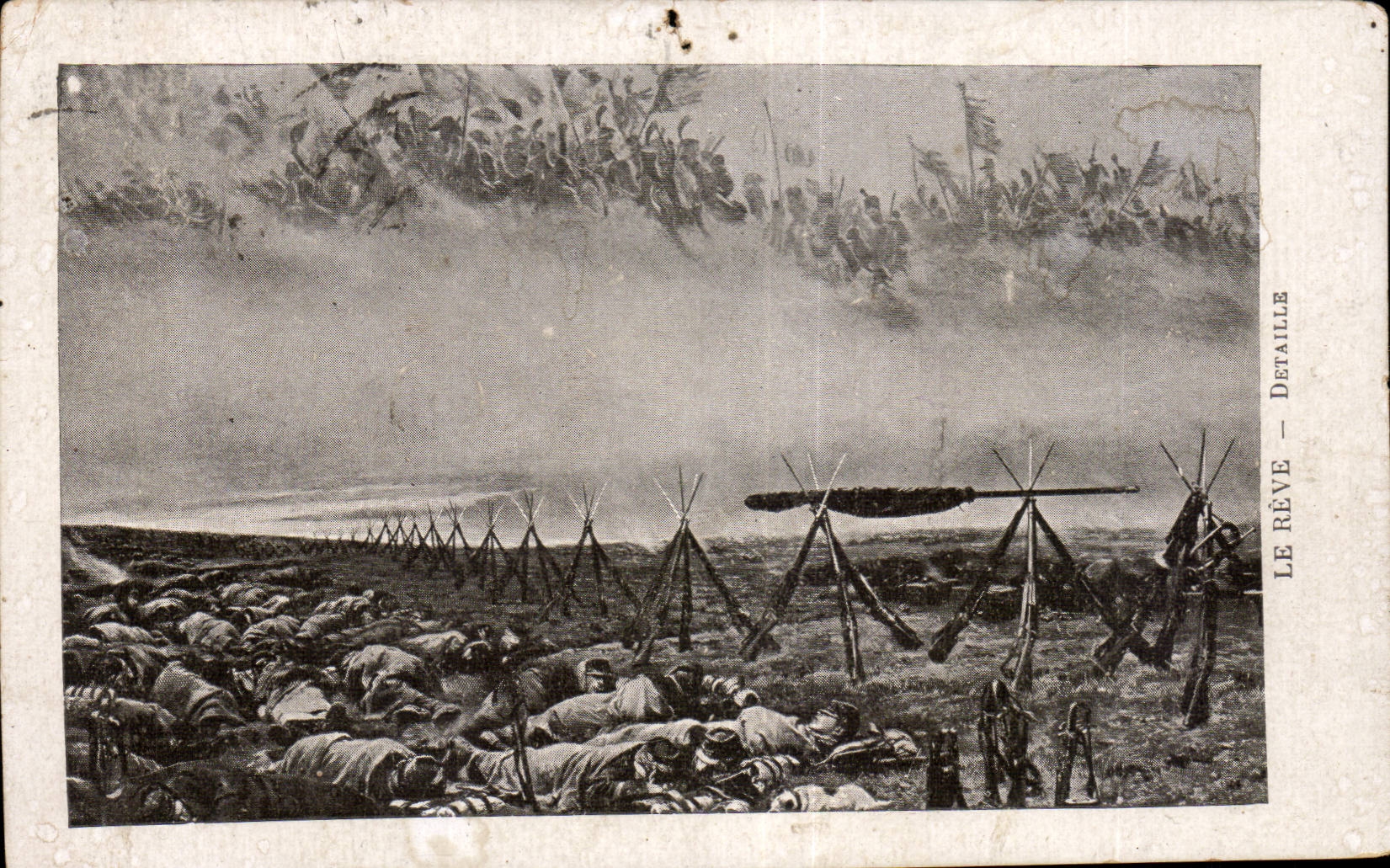 Bataille de la Marne — scène de combat — Le Réve - Détaille