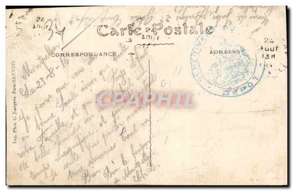 CPA Montpellier La gare — Back