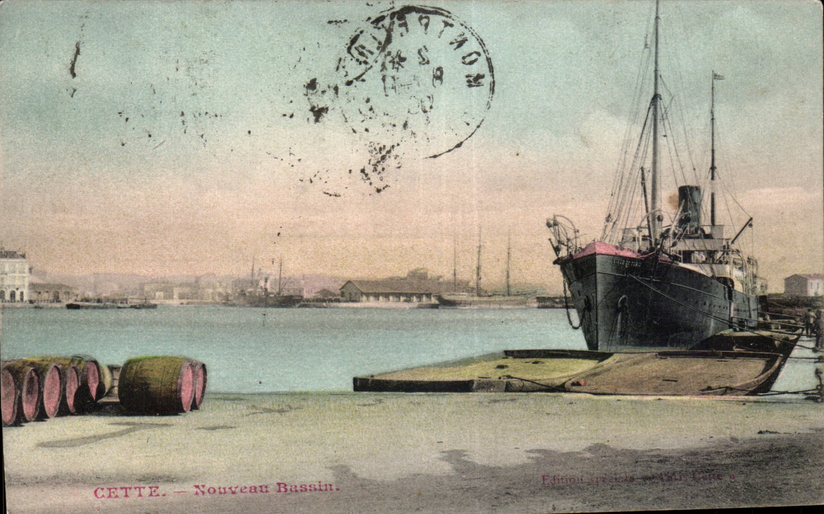 CPA Sette Nouveau bassin Bateau 