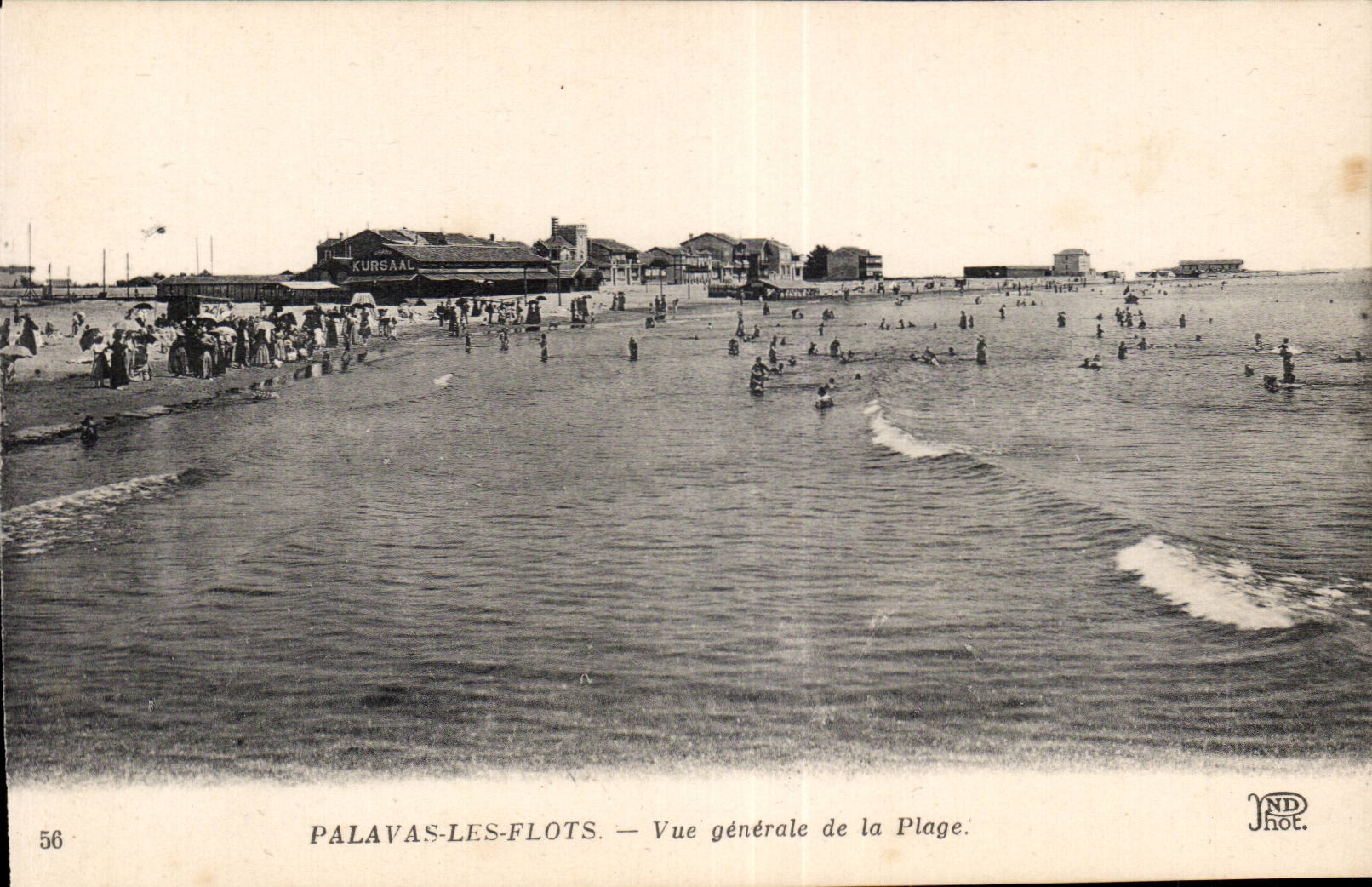 CPA Palavas les Flots Vue generale de la plage 