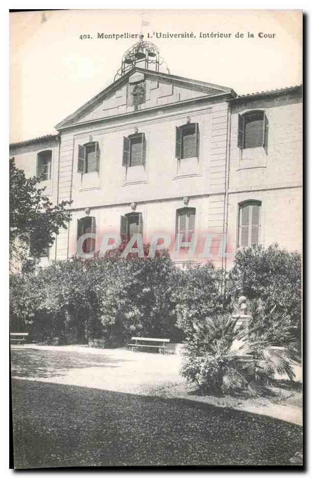 CPA Montpellier L universite interieur de la cour